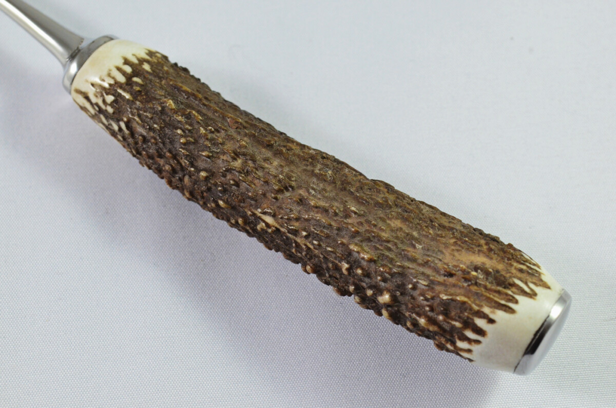 A Genuine Stag Handled Dessert Spoon - Image 4