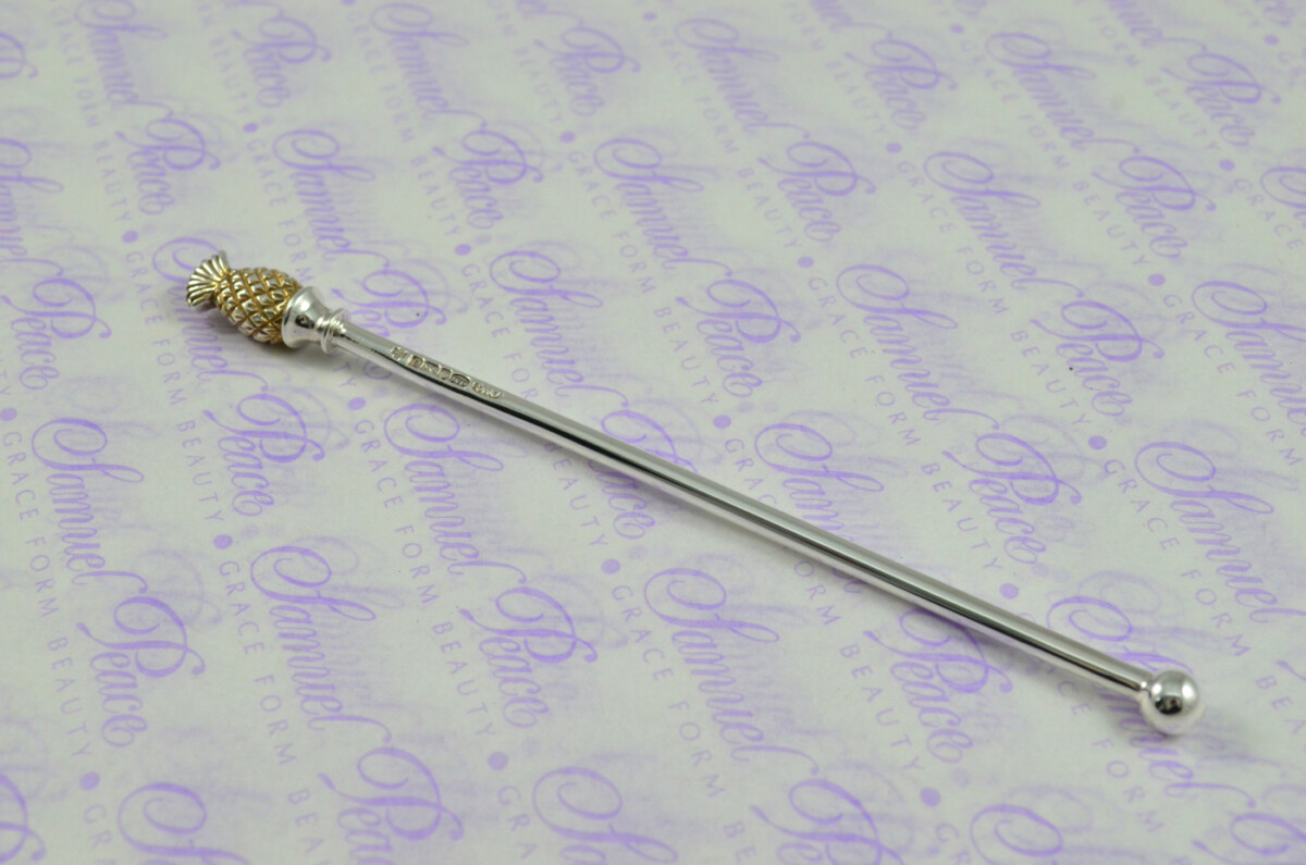Sterling Silver Hallmarked Cocktail Stirrer Hallmarked 2000 Made in Sheffield England - Image 3