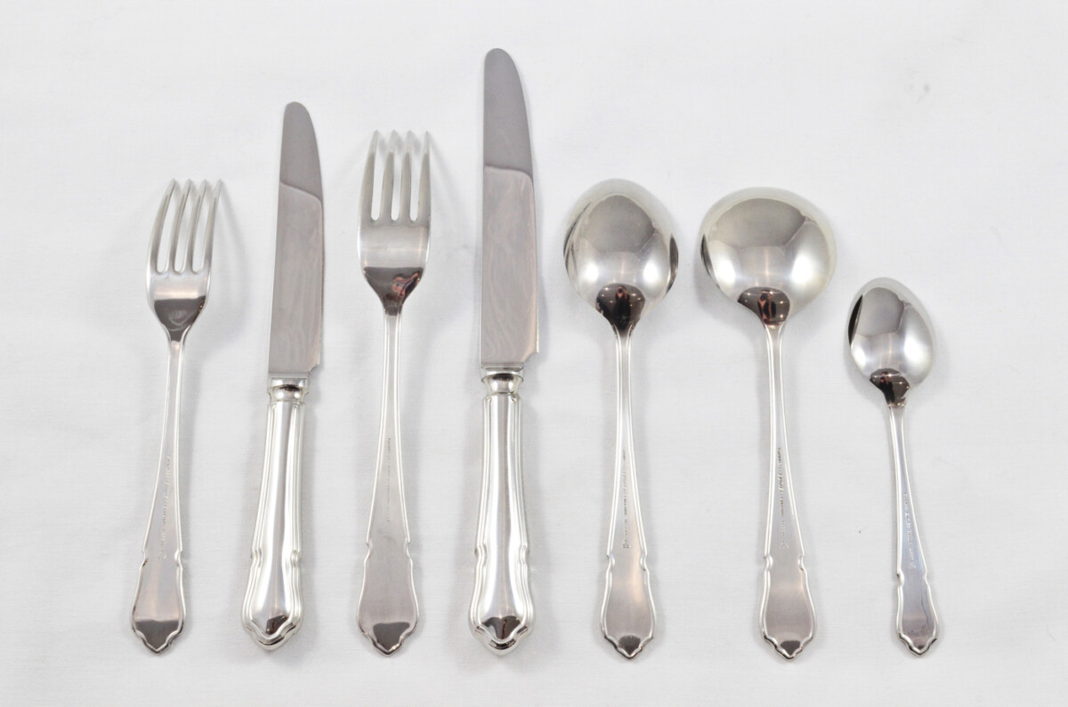 Modern Dubarry Pattern George Butler & Co Sheffield 5x 7 Piece Place Settings - Stainless Steel - 40 Pieces - Image 3