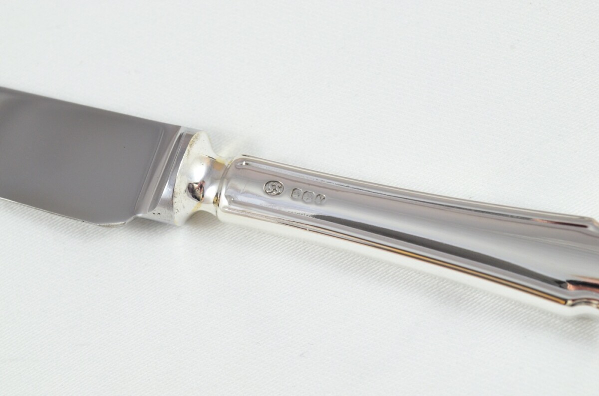 1966 Sterling Silver Dubarry Sheffield 6 Dinner Knives S.S - Image 5