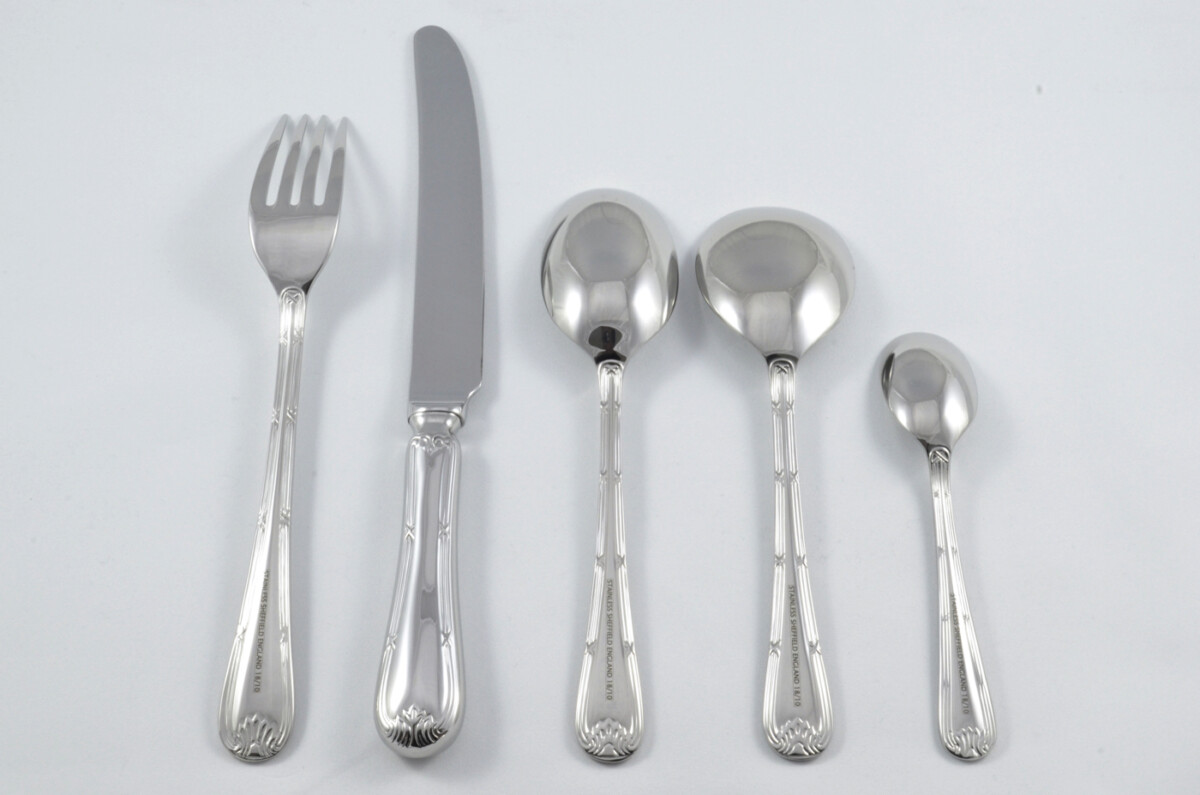 New Empire Pattern 5 Piece place Setting Made in Sheffield England Stainless Steel Cutlery - Image 2