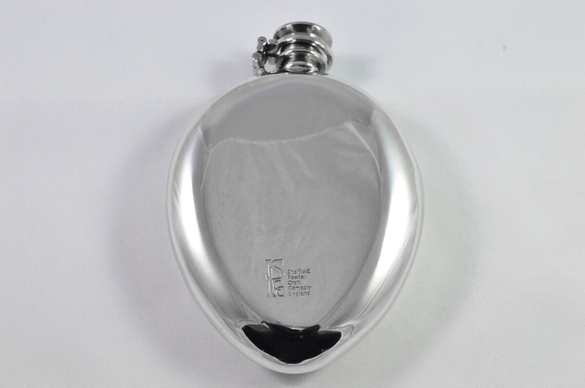 Brand New Pewter 6.5oz Scottish Thistle Hip Flask Bespoke Handmade in Sheffield England - Image 5