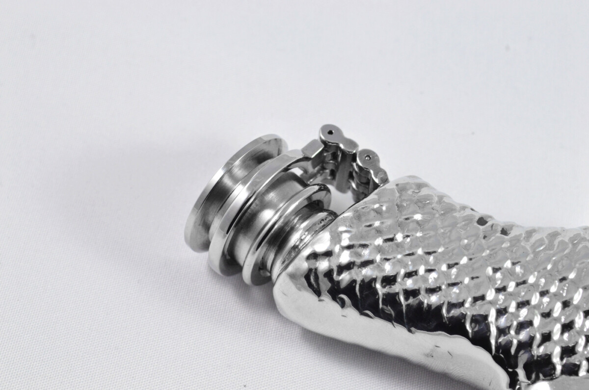 Brand New Pewter 6oz Gun Stock Design Hip Flask Unique Handmade in Sheffield England - Image 5