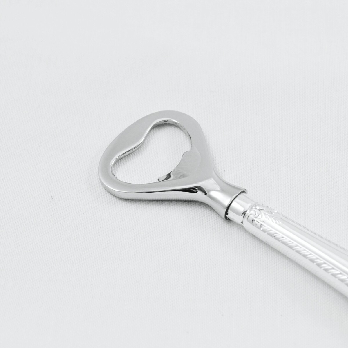 A Feather Edge Pattern Silver Plated Bottle Opener Gift Boxed - Image 4