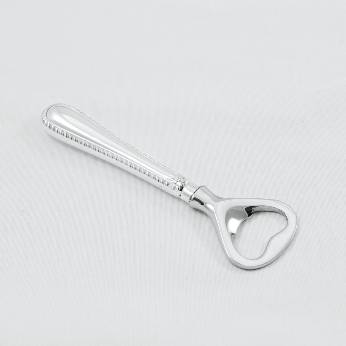 A Feather Edge Pattern Silver Plated Bottle Opener Gift Boxed - Image 5