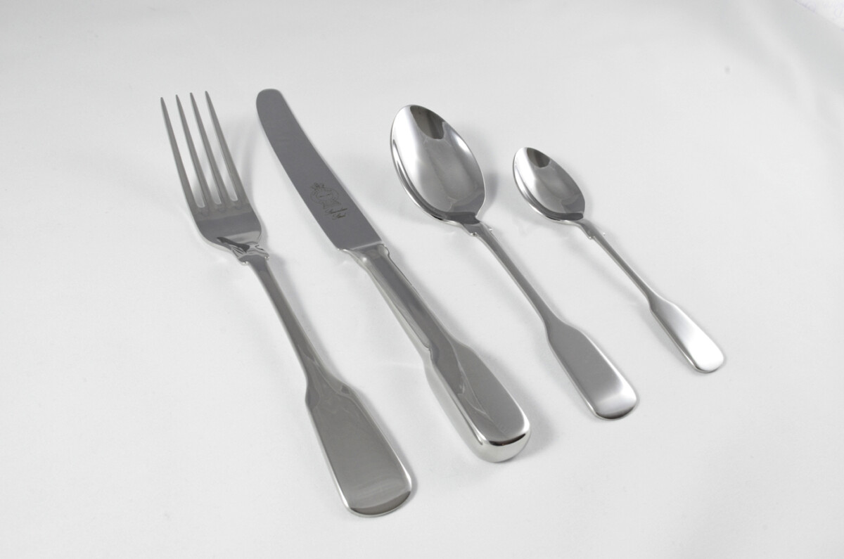 New Old English Fiddle Pattern 4 Piece place Setting Made in Sheffield England Stainless Steel Cutlery - Image 3