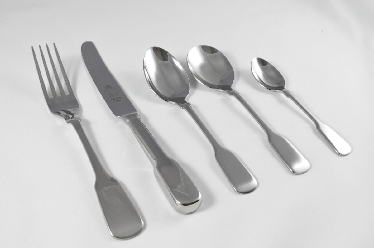 New Old English Fiddle Pattern 5 Piece place Setting Made in Sheffield England Stainless Steel Cutlery - Image 3