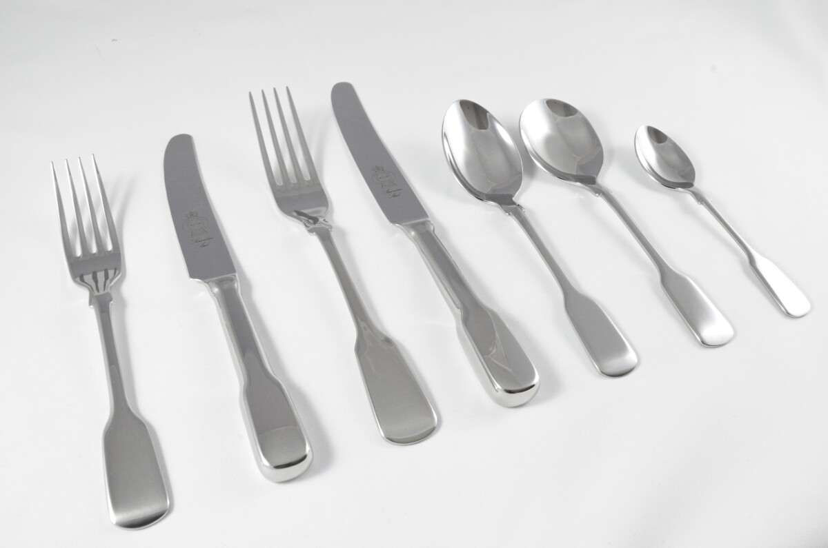 New Old English Fiddle Pattern 7 Piece place Setting Made in Sheffield England Stainless Steel Cutlery - Image 2