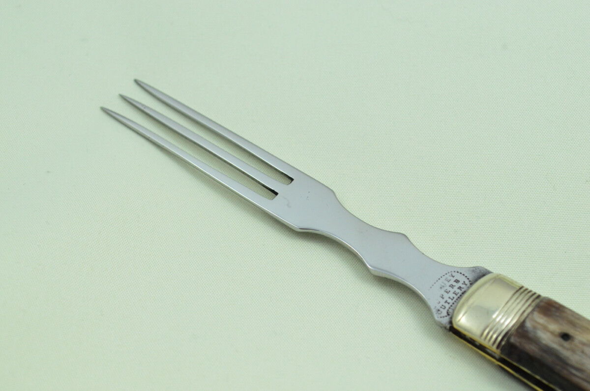 Sheffield Made Buffalo Scaled Travelling Fork C1900 - Image 4