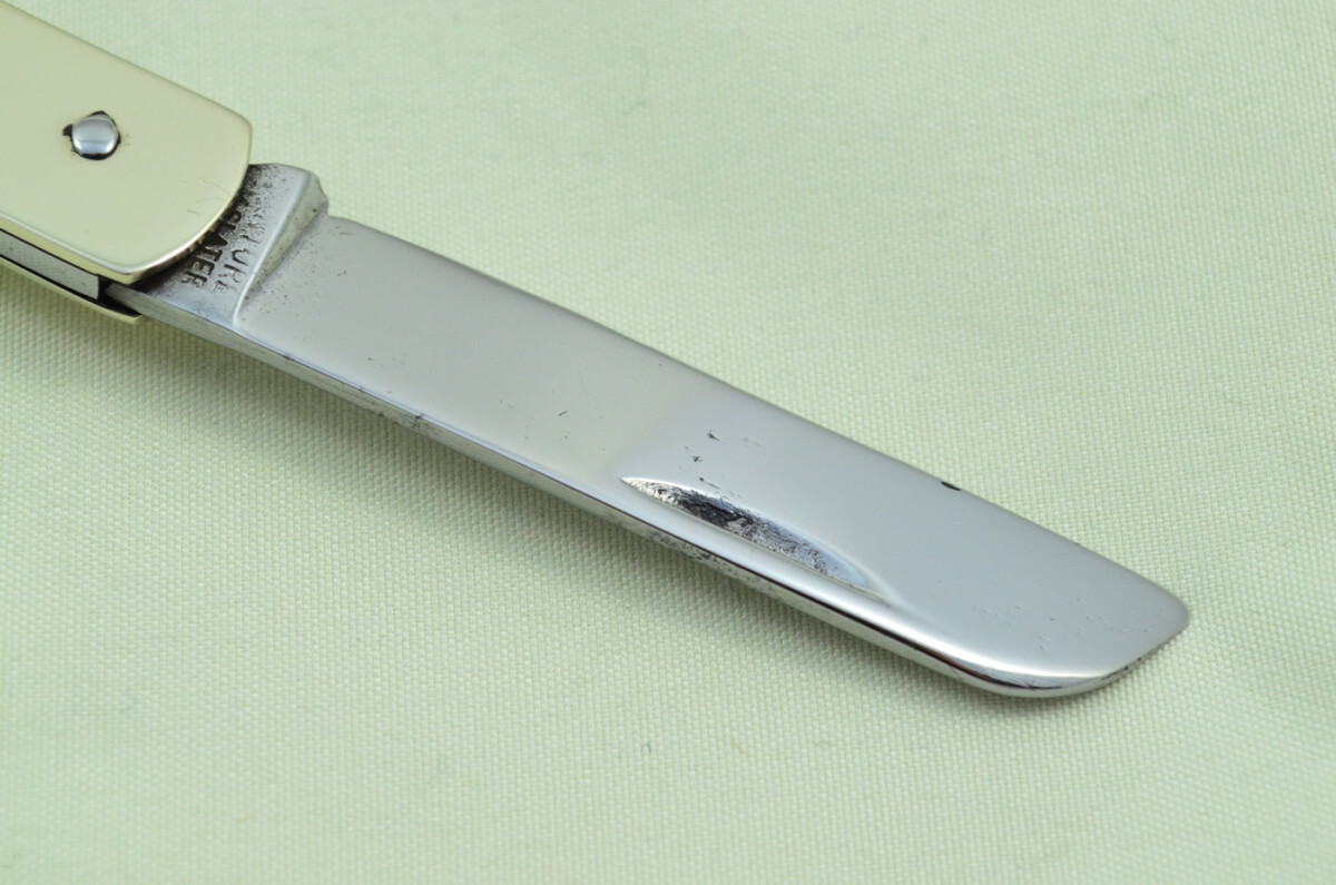 H.M. Slater Sheffield Made 2 Blade Brass Scaled Pen/Pocket Knife Girl Guides - Image 4