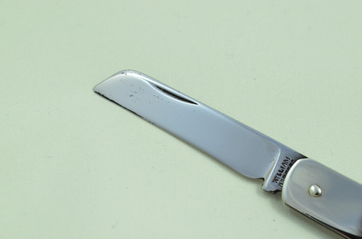 William Rodgers Sheffield Made 2 Blade Brass Scaled Pen/Pocket Knife Girl Guides - Image 3