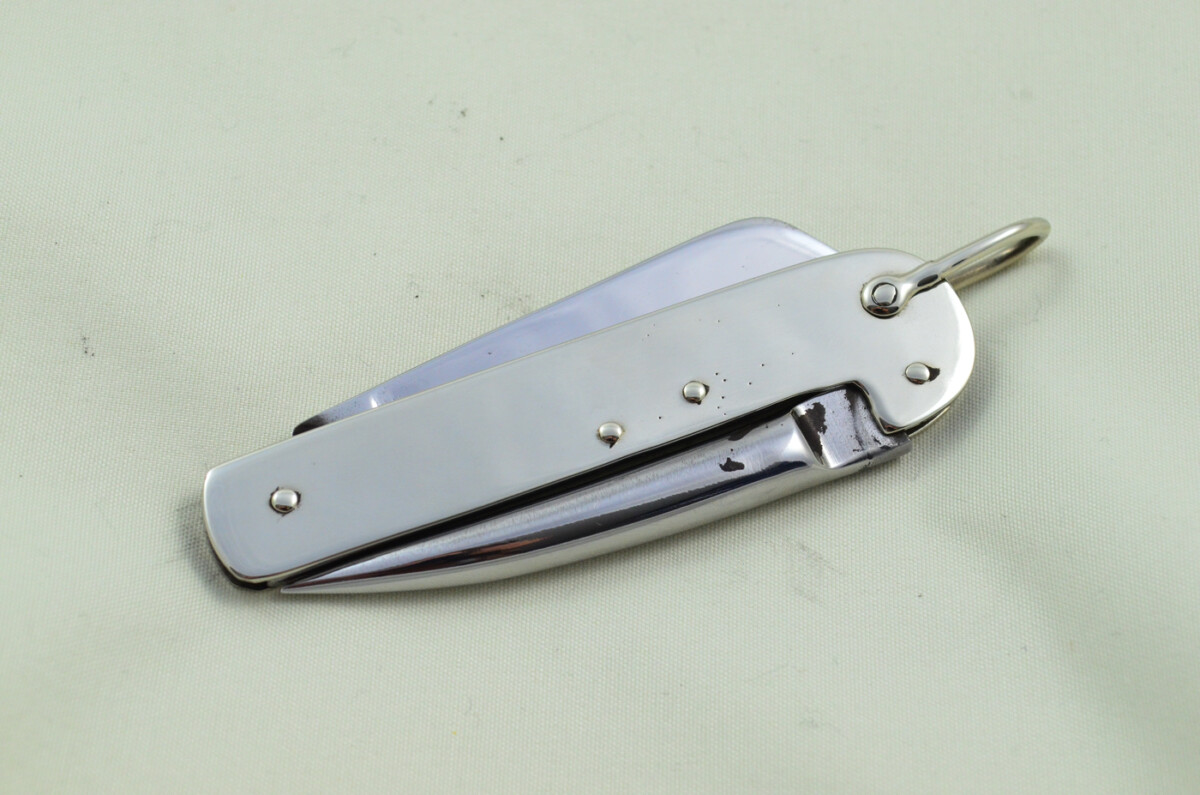 William Rodgers Sheffield Made 2 Blade Brass Scaled Pen/Pocket Knife Girl Guides - Image 8