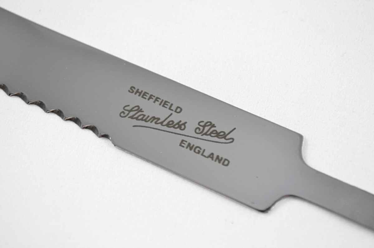 Stamped Sheffield Made Stainless Steel Grapefruit Knife Blade with Bolster - Image 3