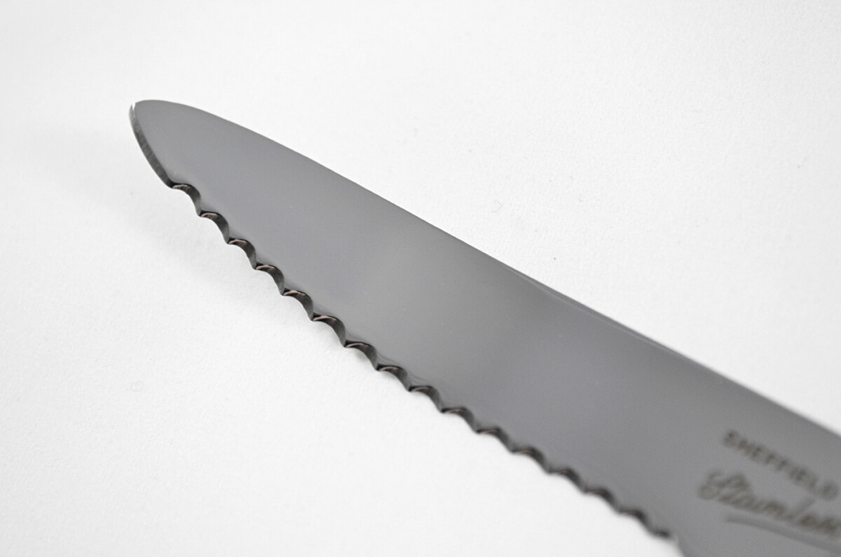 Stamped Sheffield Made Stainless Steel Grapefruit Knife Blade with Bolster - Image 2