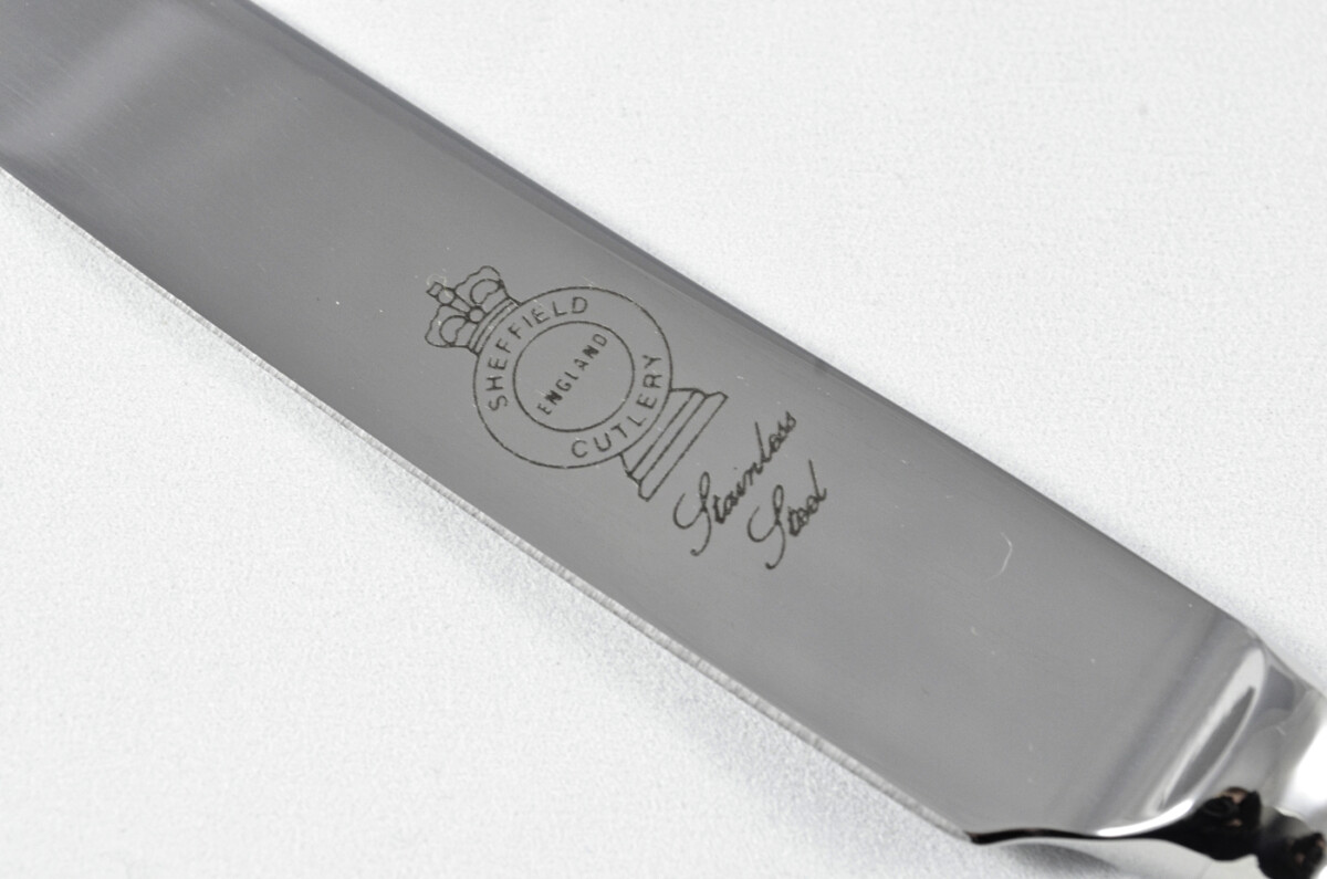 New Grecian Pattern 4 Piece place Setting Made in Sheffield England Stainless Steel Cutlery - Image 4
