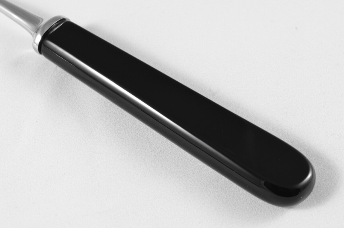 New Fantastic Genuine Black Handle Soup Spoon Mirrored Finish Made In Sheffield England - Image 2