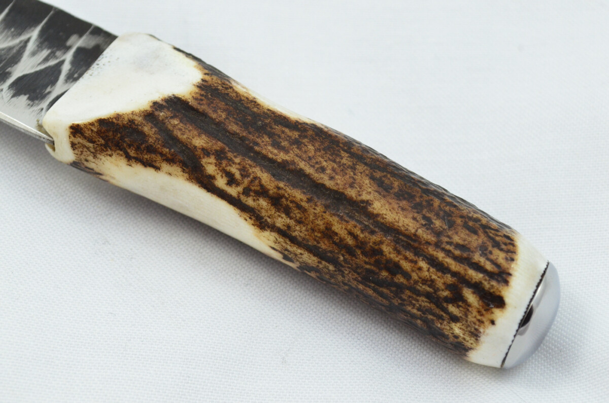 A Fantastic Genuine Hand Forged Carbon Steel Stag Horn Antler Handle Sgian Dubh Sheffield England - Image 4