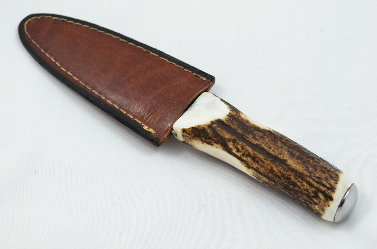 A Fantastic Genuine Hand Forged Carbon Steel Stag Horn Antler Handle Sgian Dubh Sheffield England - Image 8