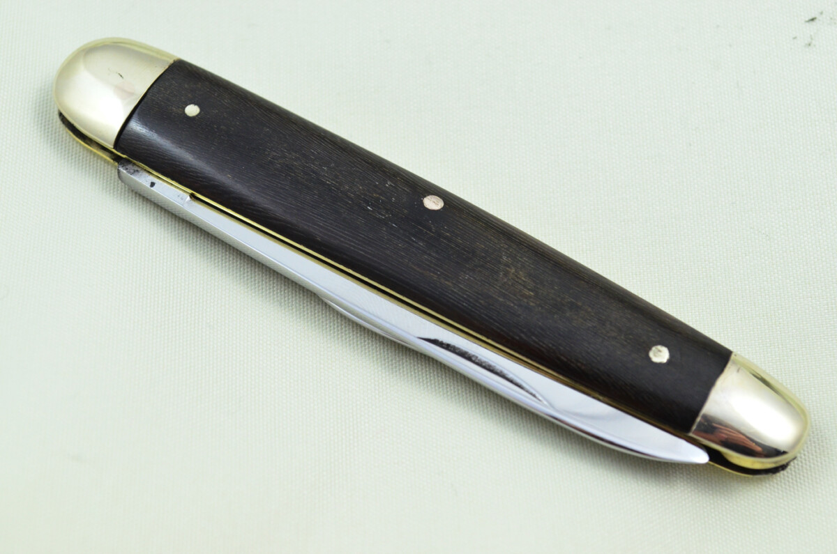 Harrison Bros Sheffield Made 2 Bladed Ebony Scaled Pen Knife - Image 5