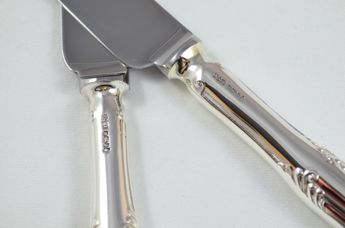 1977 Sterling Silver Chesterfield Pattern Harrods 4 Dinner & 4 Dessert Knives James Dixon & Sons - Image 6