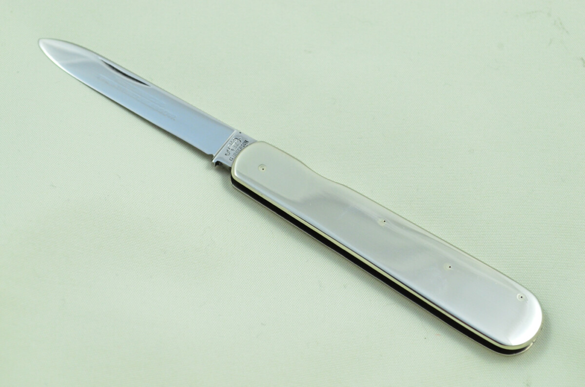 G Ibberson Sheffield Made 2 Blade Brass Scaled Pen/Pocket Knife - Image 5