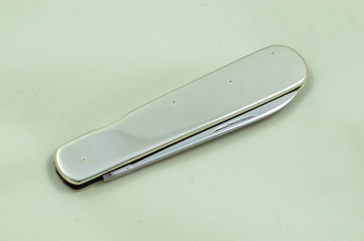 G Ibberson Sheffield Made 2 Blade Brass Scaled Pen/Pocket Knife - Image 9