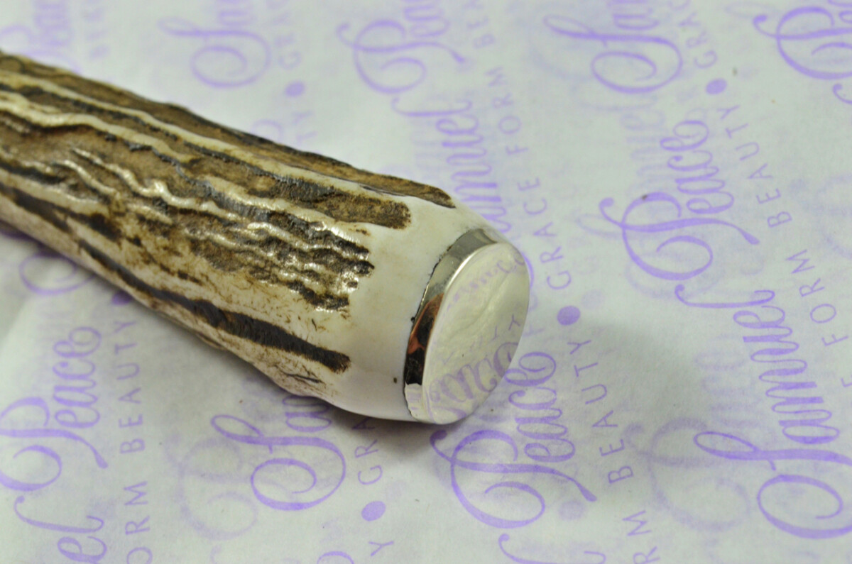 Coarse Serrate Six Genuine Stag/Antler Handle Steak/Bistro/Grill Knife Made Sheffield England Cased - Image 11