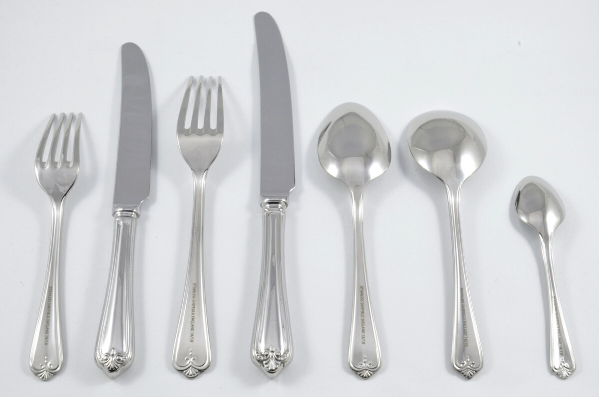 New Jesmond Pattern 7 Piece place Setting Made in Sheffield England Stainless Steel Cutlery - Image 2