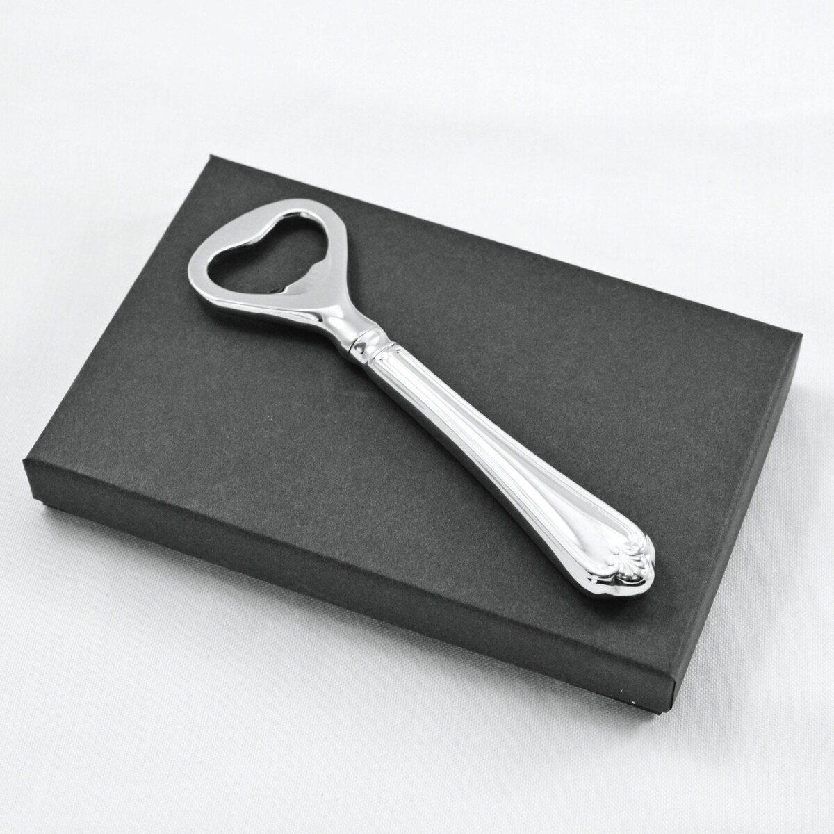 A Jesmond Pattern Stainless Steel Bottle Opener Gift Boxed