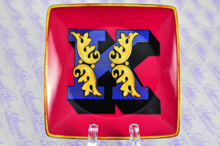 VERSACE ALPHABET K DISH 12CM - Image 2