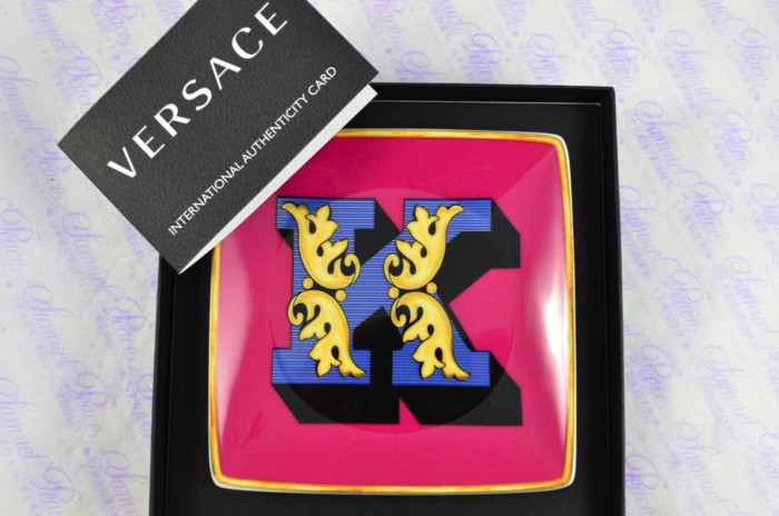 VERSACE ALPHABET K DISH 12CM - Image 3