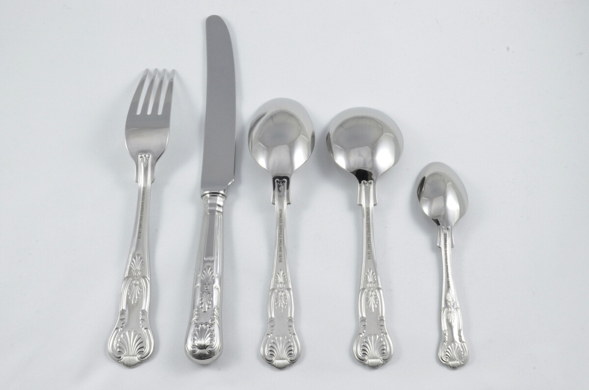 New Kings Pattern 5 Piece place Setting Made in Sheffield England Stainless Steel Cutlery - Image 2