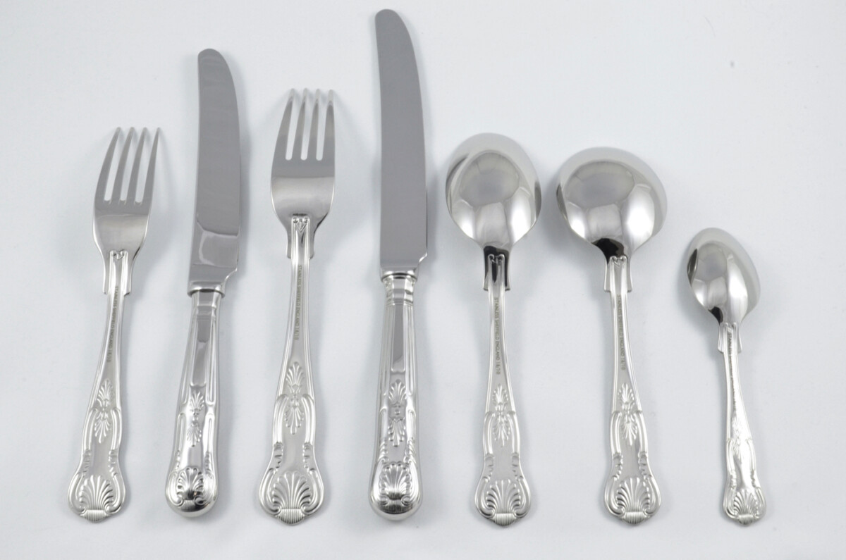 New Kings Pattern 7 Piece place Setting Made in Sheffield England Stainless Steel Cutlery - Image 2