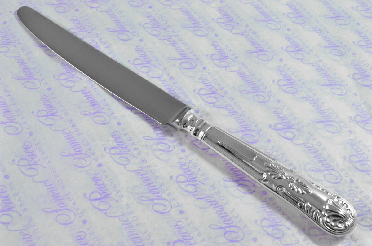 William Comyns & Sons Ltd Kings Pattern London Assayed 6 Dinner 6 Dessert Knives Sterling Silver 1968 - Image 10