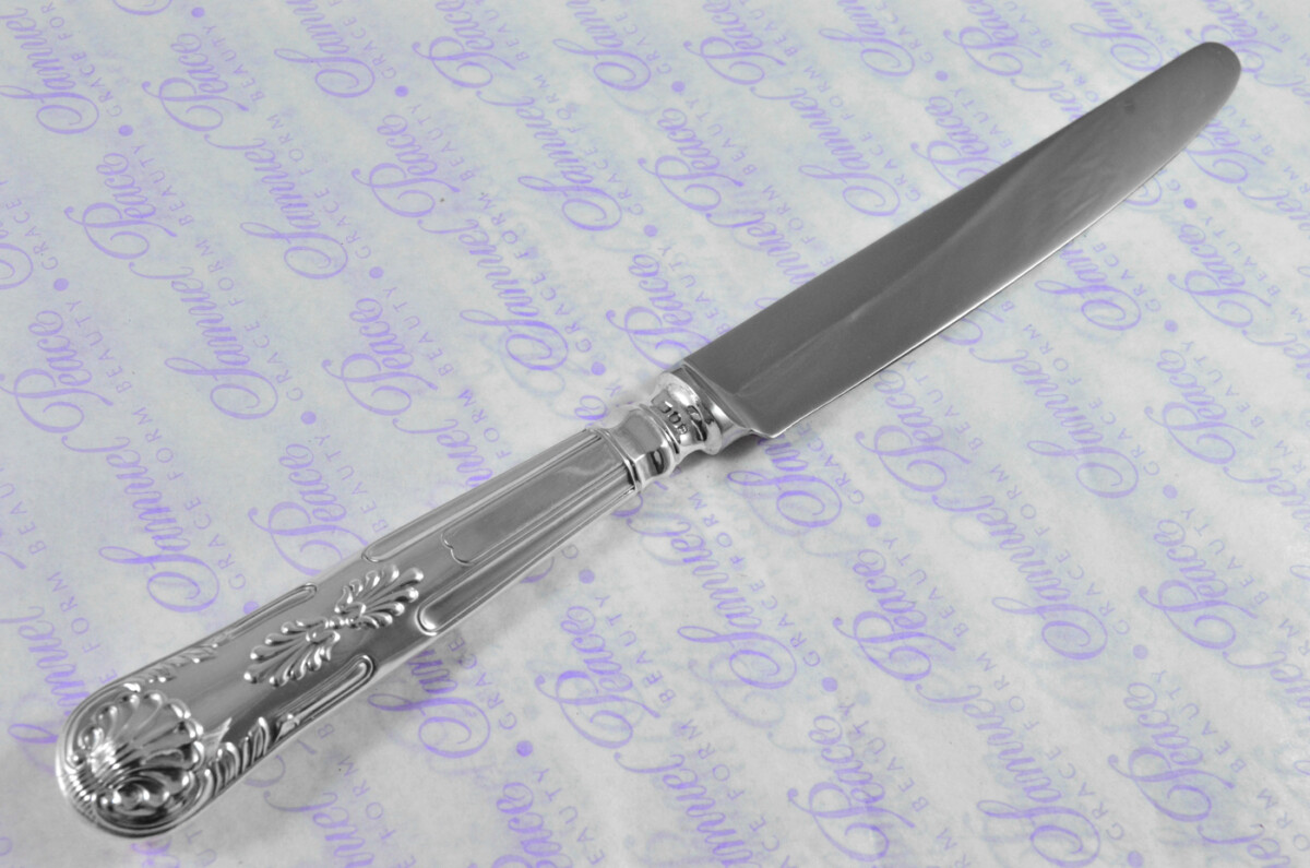 William Comyns & Sons Ltd Kings Pattern London Assayed 6 Dinner 6 Dessert Knives Sterling Silver 1968 - Image 13