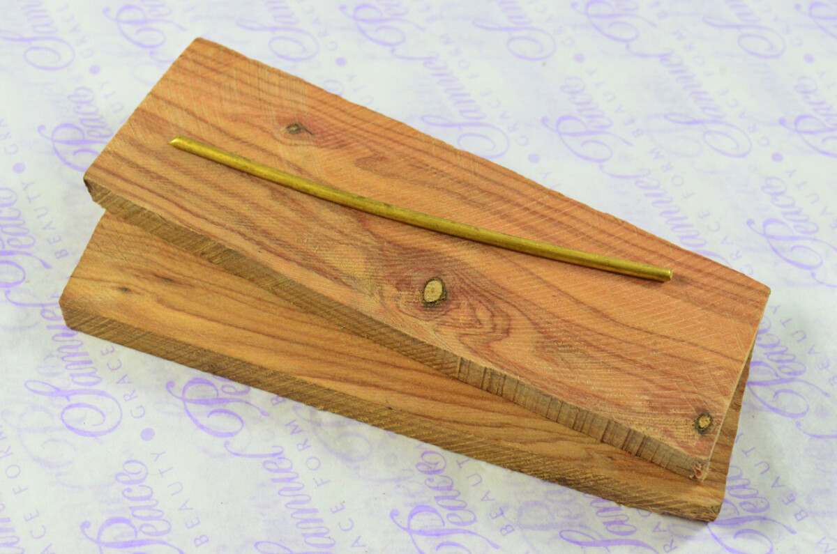 Damascus Steel Knife Making Kit! Gut Hook Knife with Olive Wood Scales Damascus Bolster inc Leather Sheath - Image 11