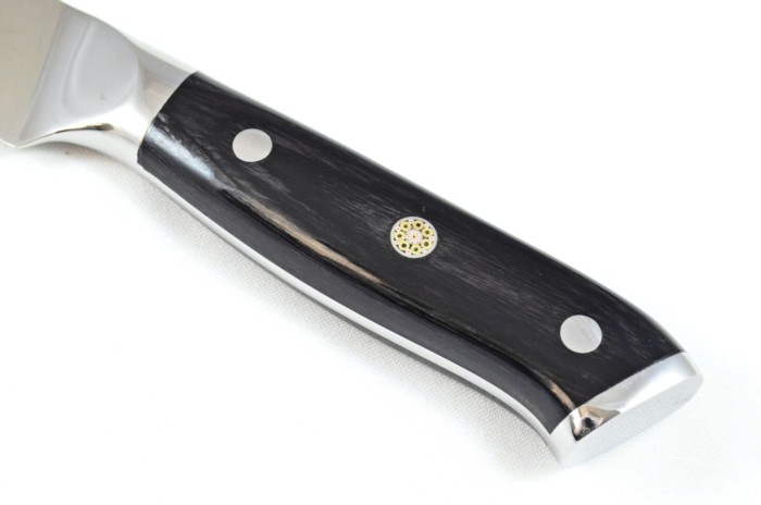Black Wood Handled Bread Knife 8" - Made In Sheffield High Carbon Stainless Steel Razor Sharp - Image 2