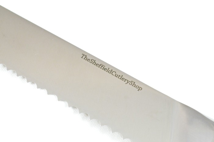 Black Wood Handled Bread Knife 8" - Made In Sheffield High Carbon Stainless Steel Razor Sharp - Image 3