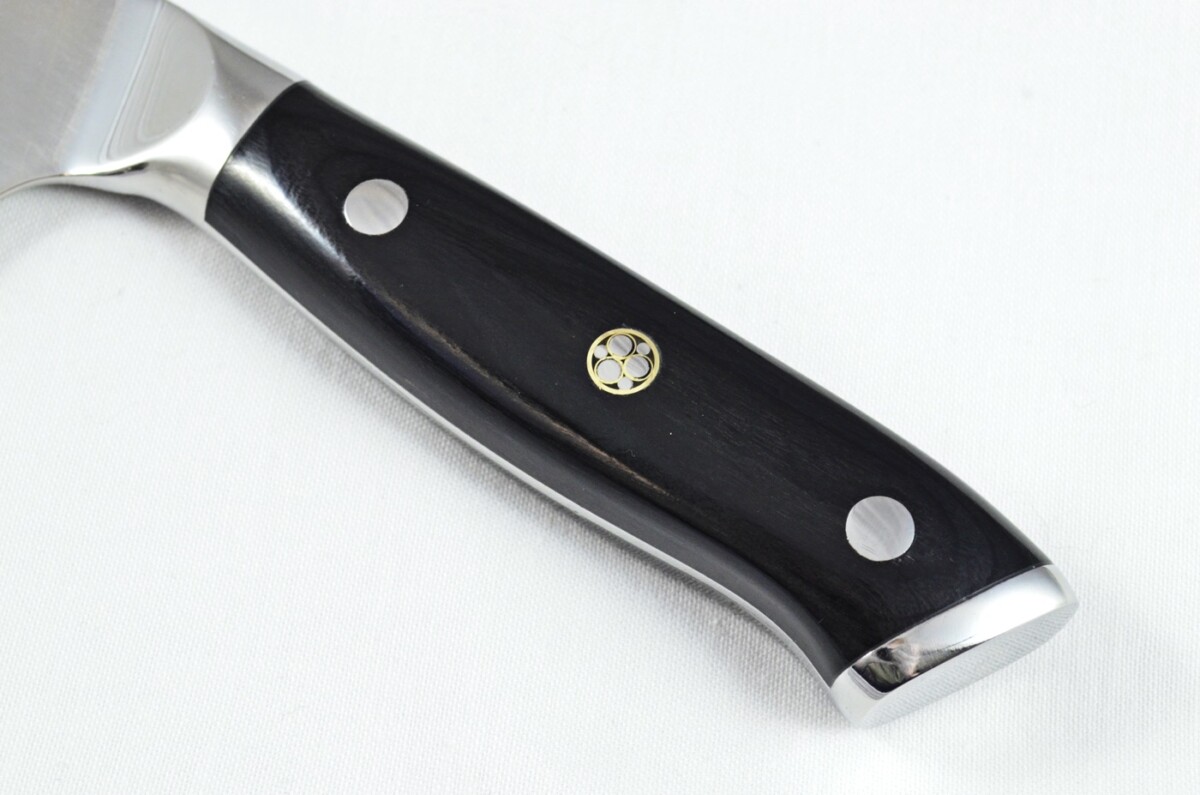 Black Wood Handled Chef Knife 7 3/4" - Made In Sheffield High Carbon Stainless Steel Razor Sharp - Image 3