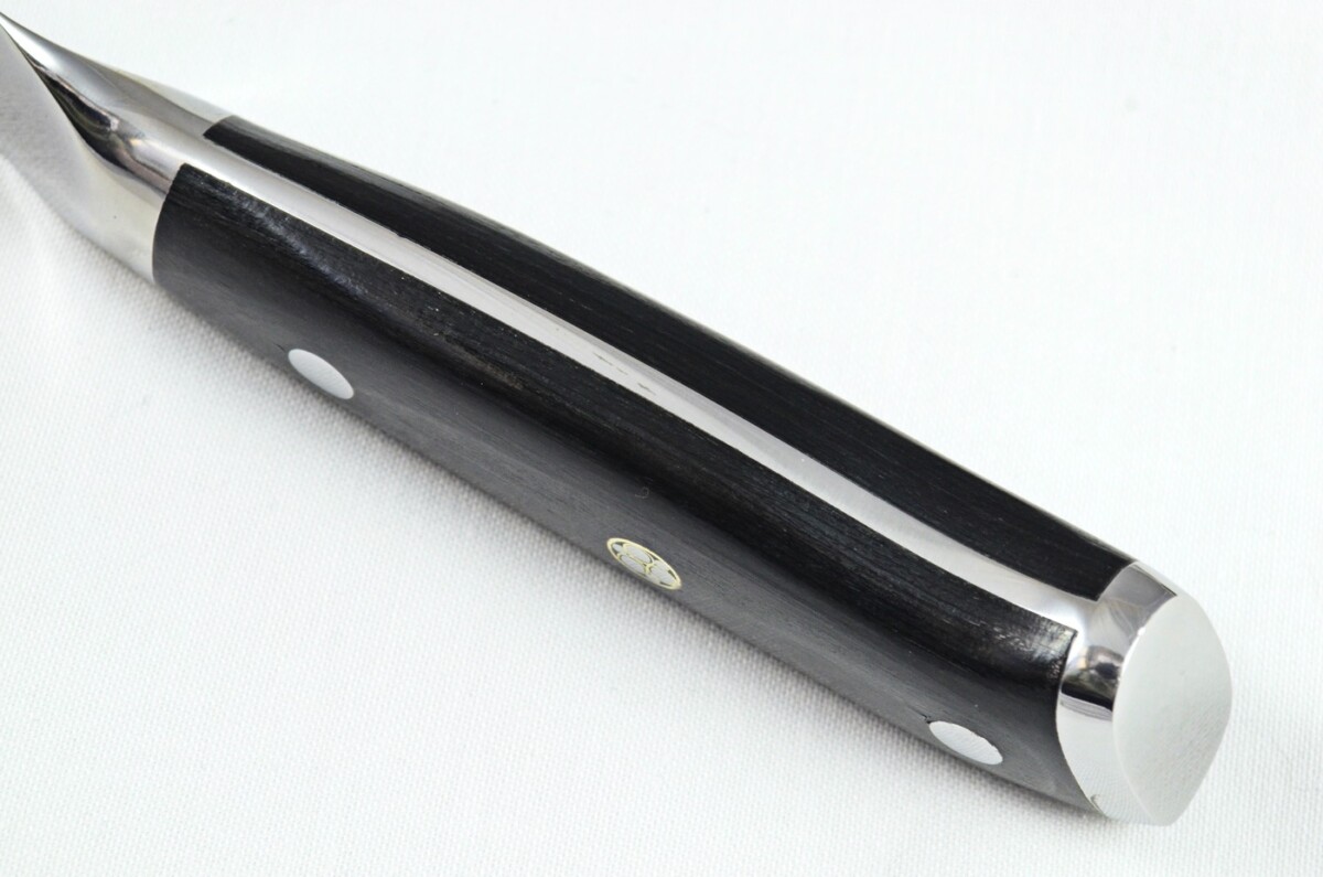 Black Wood Handled Chef Knife 7 3/4" - Made In Sheffield High Carbon Stainless Steel Razor Sharp - Image 4