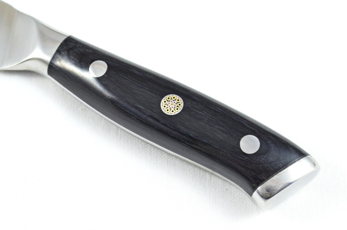 Black Wood Handled Utility Knife 5" - Made In Sheffield High Carbon Stainless Steel Razor Sharp - Image 3