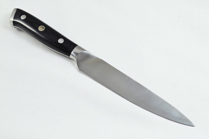 Black Wood Handled Utility Knife 5" - Made In Sheffield High Carbon Stainless Steel Razor Sharp - Image 4