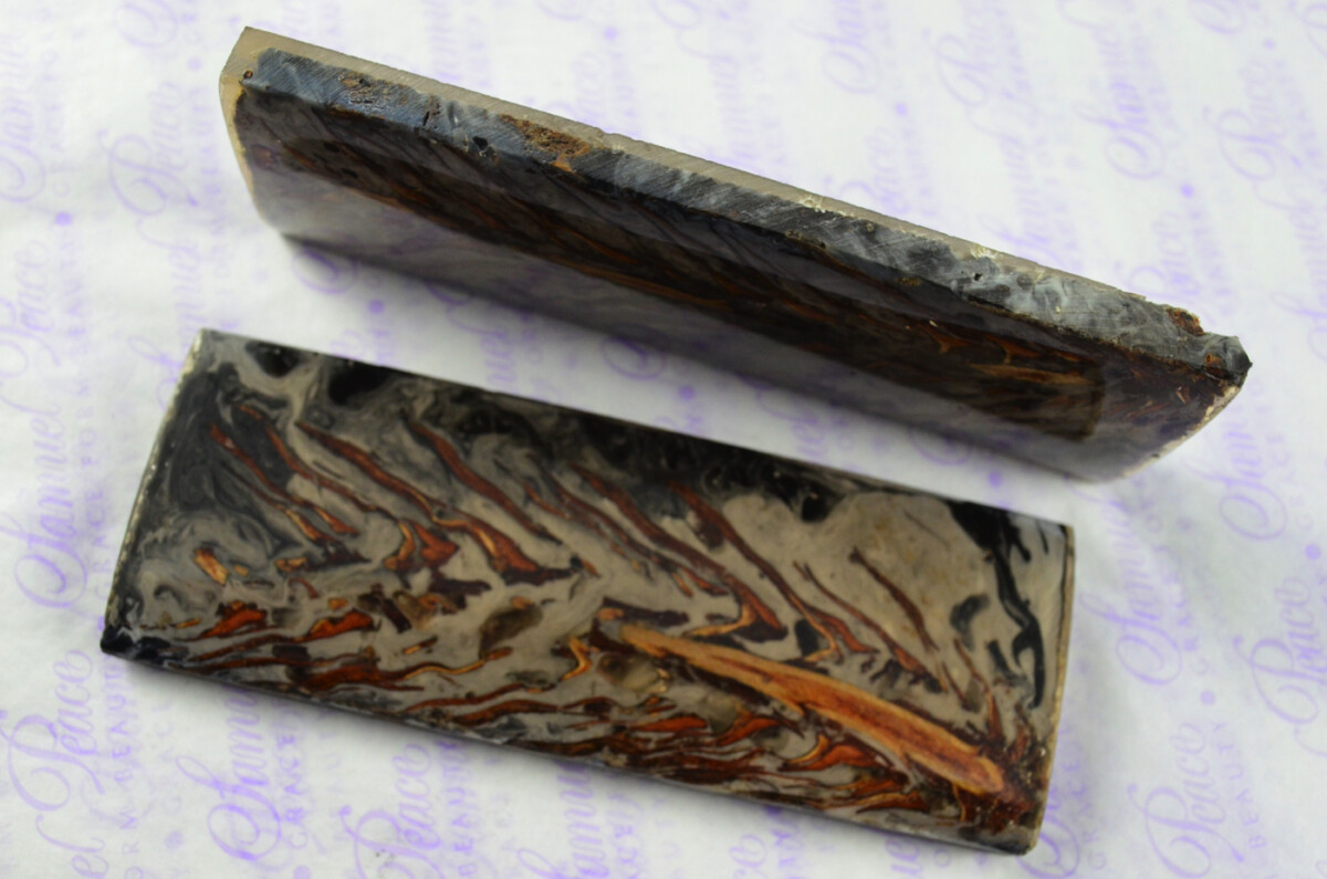 Pair of Pine Resin Knife Scales Knife Making Parts Knife Blanks - Image 4