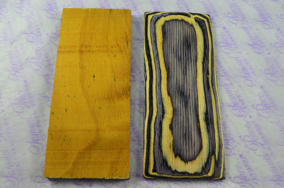 Damascus Steel Knife Making Kit! Ultimate Cleaver with Laminate Scales including Leather Sheath - Image 7