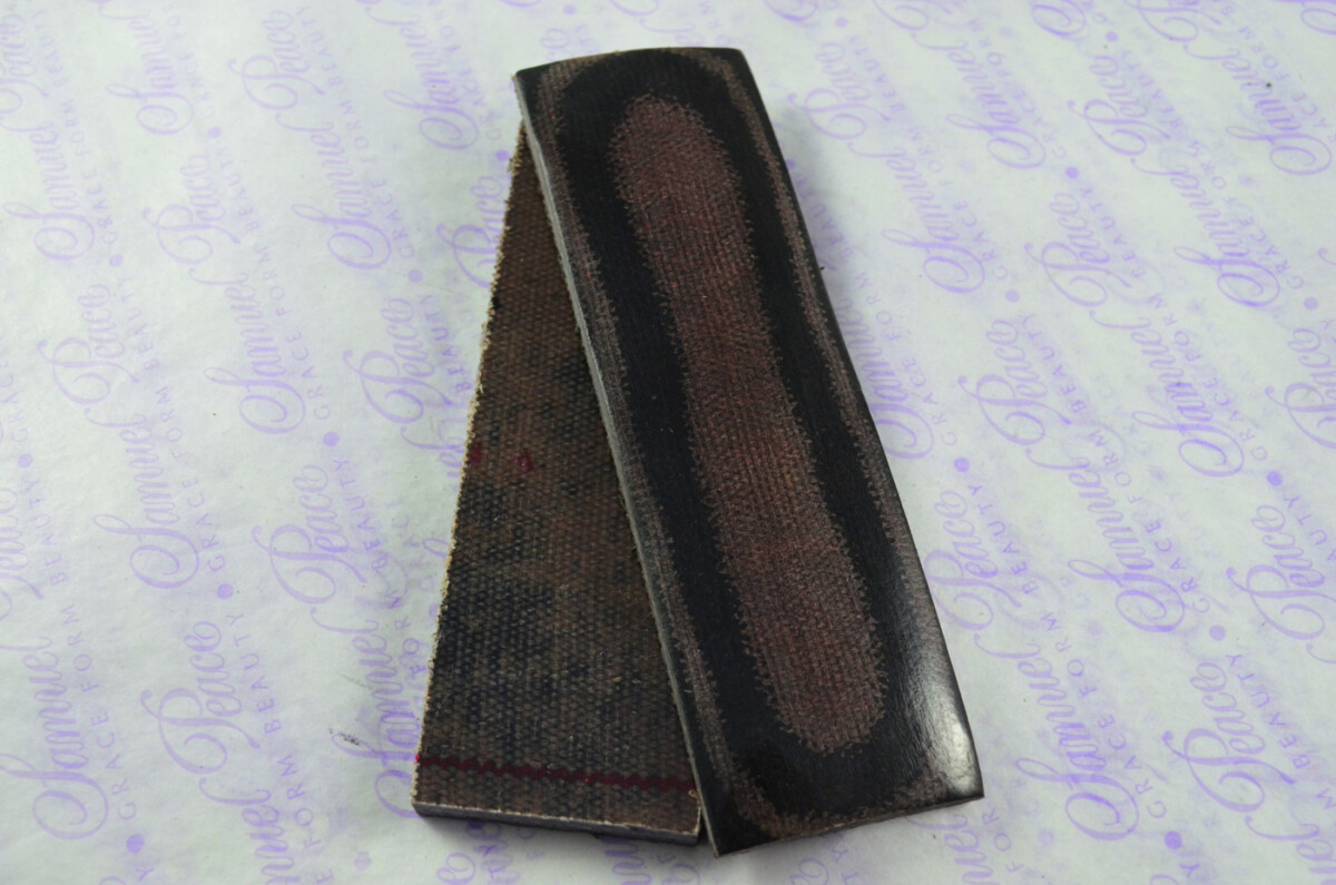 Damascus Steel Knife Making Kit! Ultimate Bushcraft Knife with Black & Red Micarta Scales inc Leather Sheath - Image 6