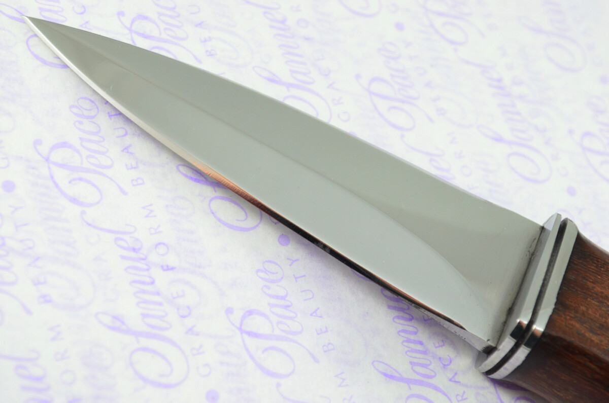 New Genuine D2 Carbon Steel Bespoke Full Tang Kiln Dried Ironwood Handle Sheffield Sgian Dubh with Leather Sheath Boxed - Image 9