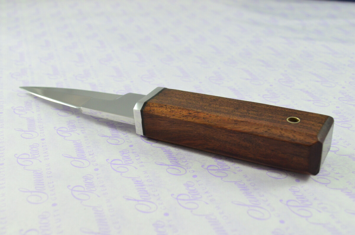 New Genuine D2 Carbon Steel Bespoke Full Tang Kiln Dried Ironwood Handle Sheffield Sgian Dubh with Leather Sheath Boxed - Image 8