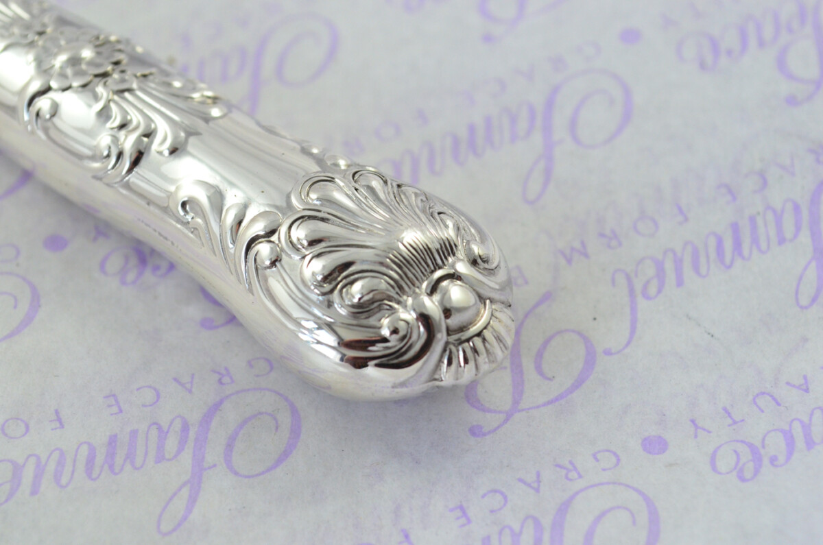 A. Haviland-Nye Cased Sheffield Sterling Silver Handled Letter Opener Queens Pattern 1973 - Image 3
