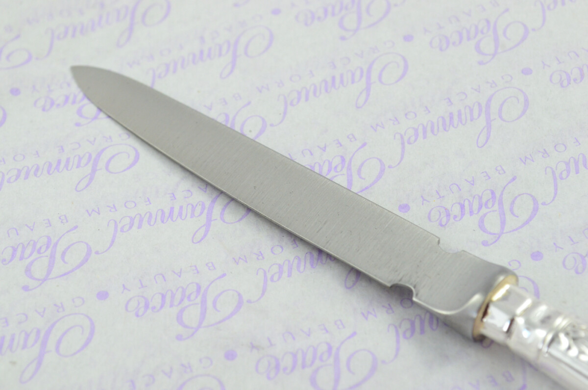A. Haviland-Nye Cased Sheffield Sterling Silver Handled Letter Opener Queens Pattern 1973 - Image 5