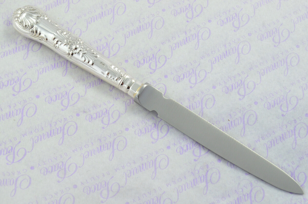 A. Haviland-Nye Cased Sheffield Sterling Silver Handled Letter Opener Queens Pattern 1973 - Image 6